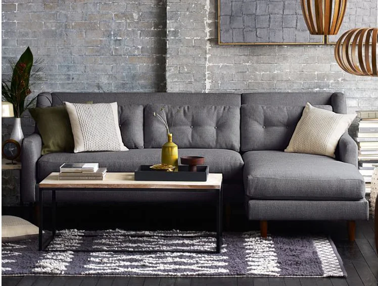 
Modern Living Room Furniture Small Fabric Sofa 