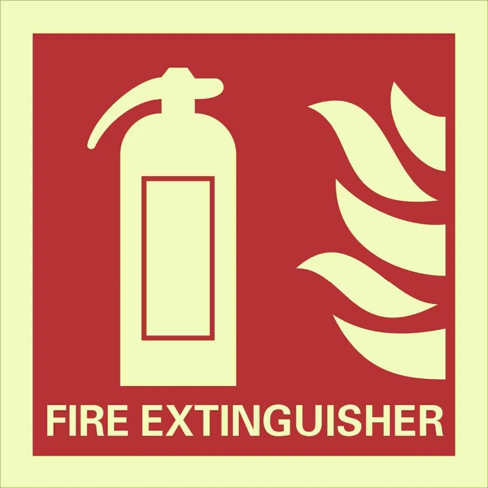 Extinguisher Reflective PVC Sign,Fire Extinguisher Sign