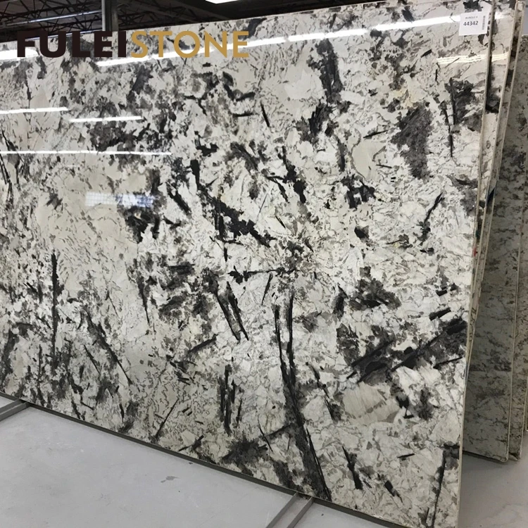 Best quality natural brazilian exotic alaska white granite slabs for countertops