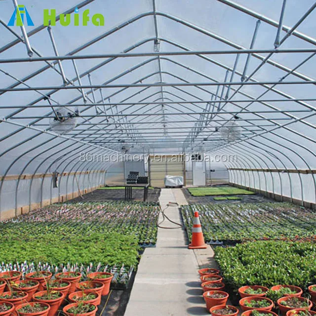 180 km /h wind resistant grow vegetables single tunnel greenhouse for sale