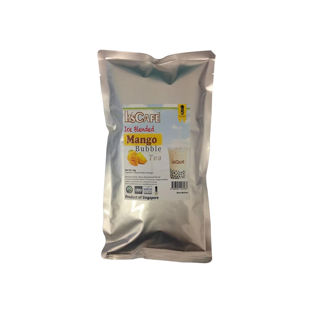 Wholesale HScafe Ice Blended Mango Instant Bubble Milk Tea From Singapore