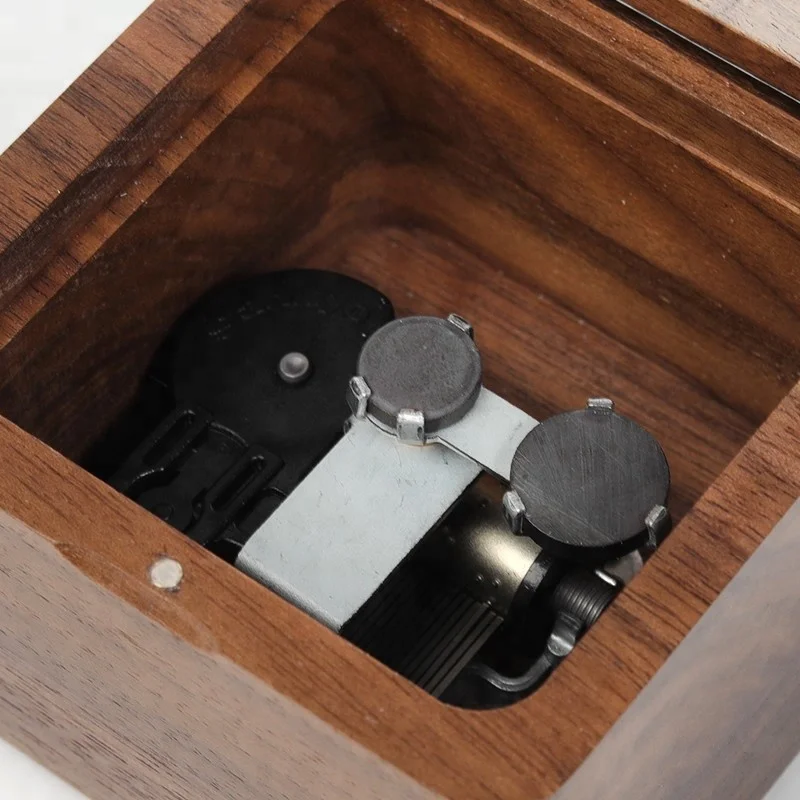 Dancing ballerina walnut music box birthday gift for kids