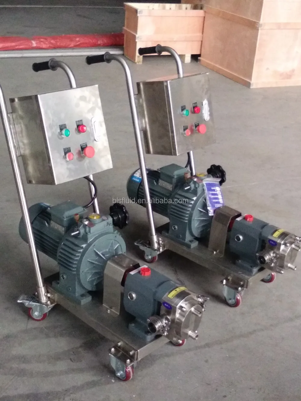 Ротационный лопастной насос из нержавеющей стали с переменной скоростью для промышленных пасты жиров смазок и