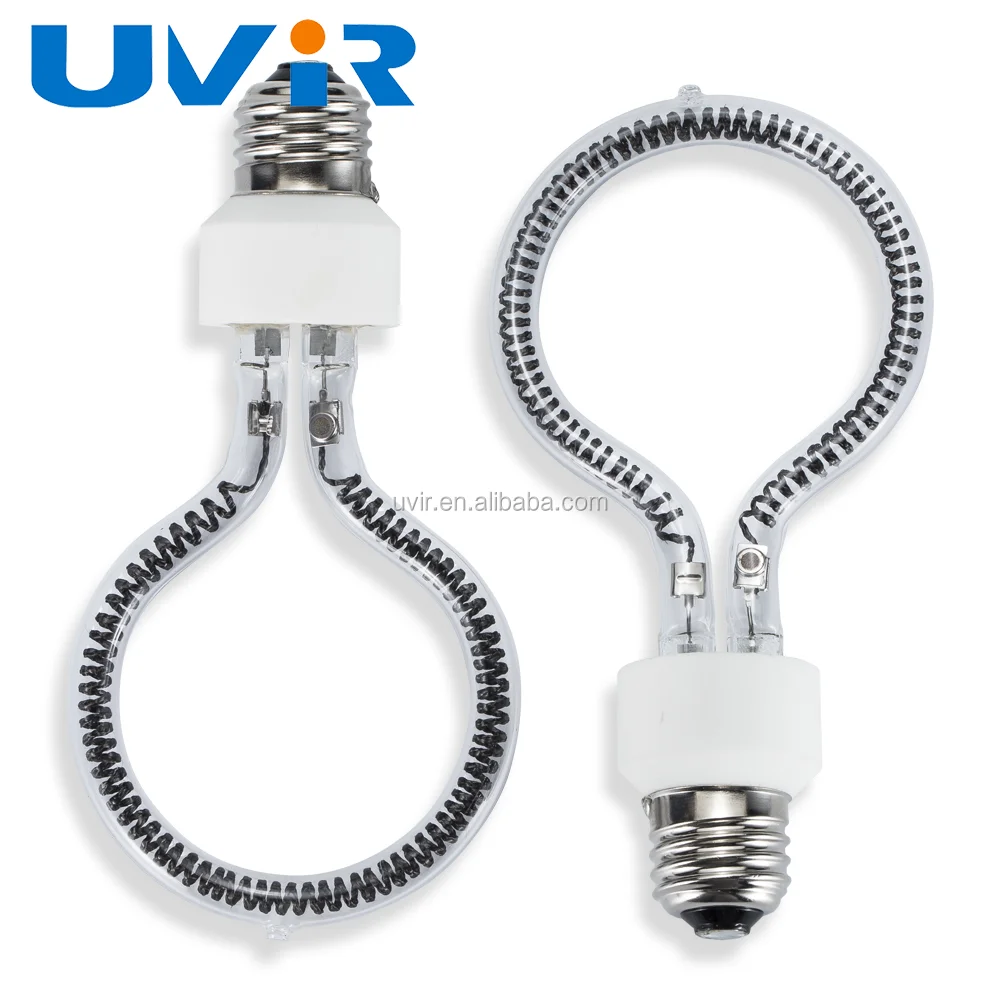 
127V 500W Clear Reflector Ring Tube Medium Wave Carbon Lamp Infrared Heating Lamp RCC800010 