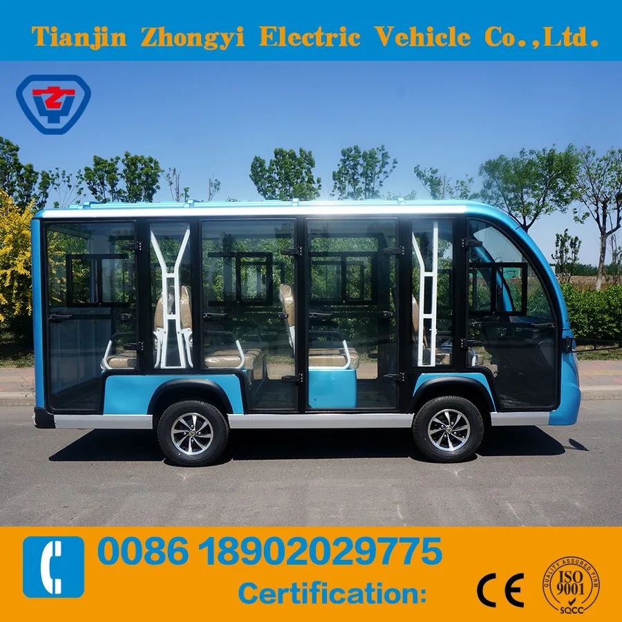 11 Seater electric sightseeing bus for passager cars