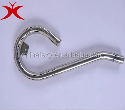 Stainless Steel straight double burner gas burner tube for barbecue stove