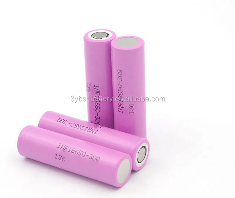 In stock 3.7V 3000mAh lithium ion battery cells 18650