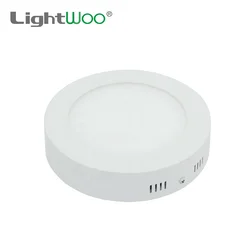 Factory price CE RoHS white indoor round 120mm 170mm diameter surface mount recessed 6W 12W 18W 24w led panel light