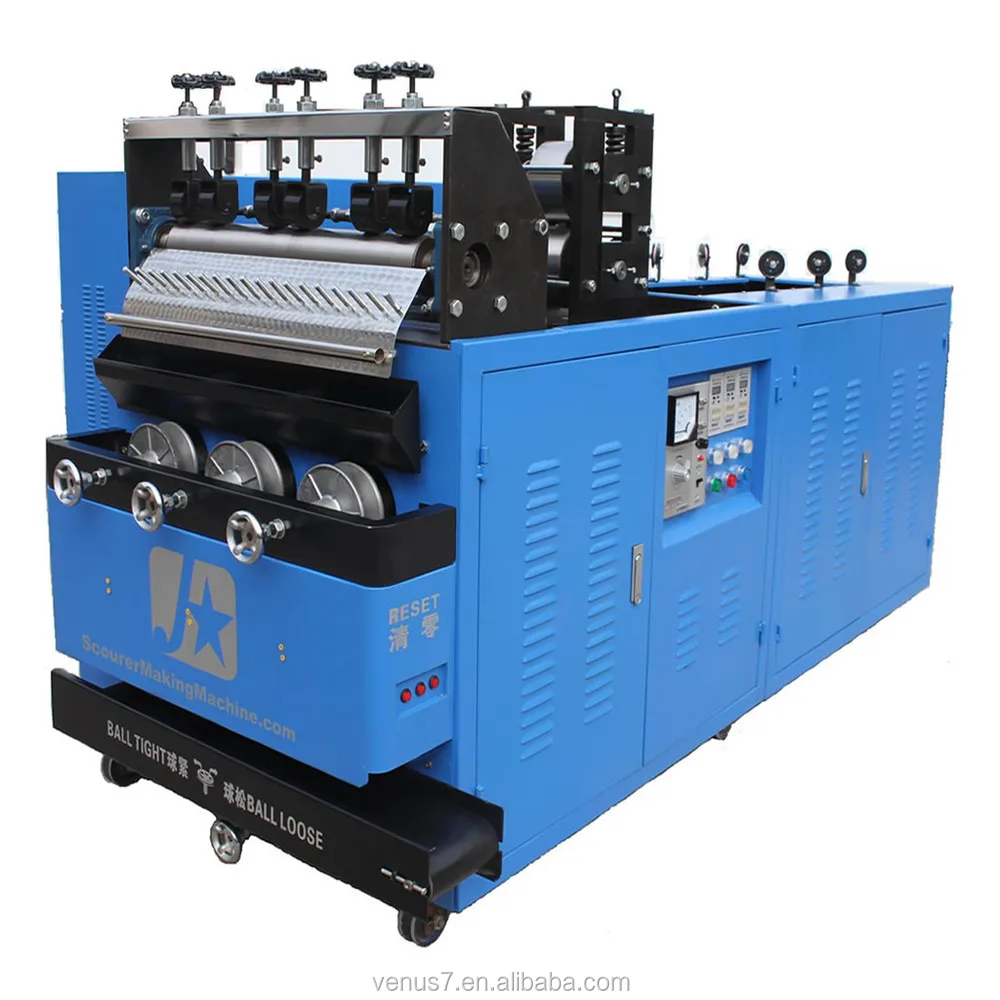 stainless steel wire scourer making machine