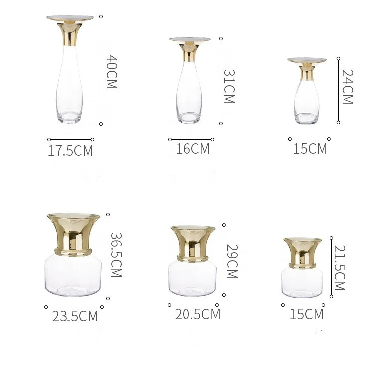 wholesale Home decor cheap crystal clear tall cylinder glass vase