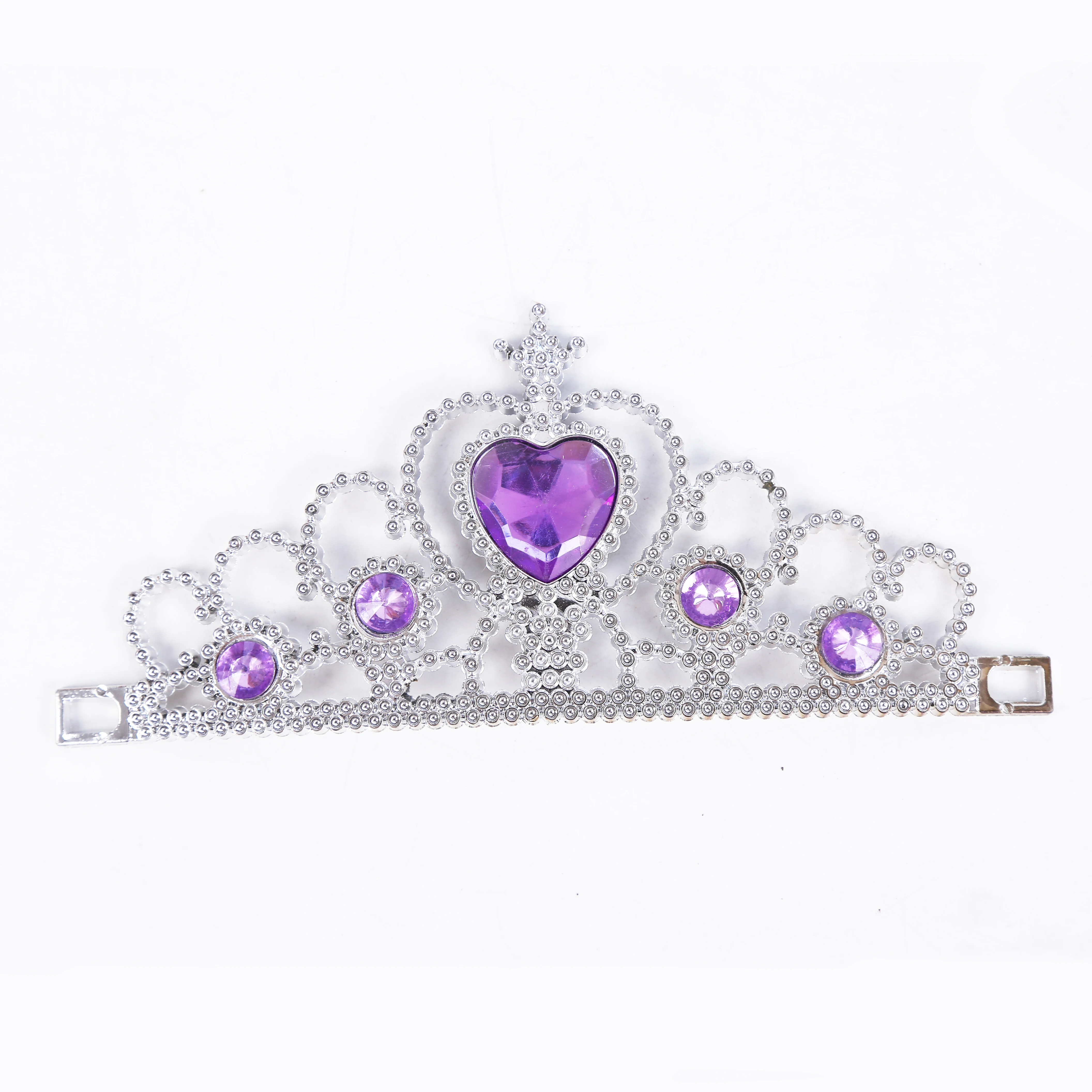 Christmas Gift Colorful Girls Heart-Shaped  Rhinestone  Princess Crown