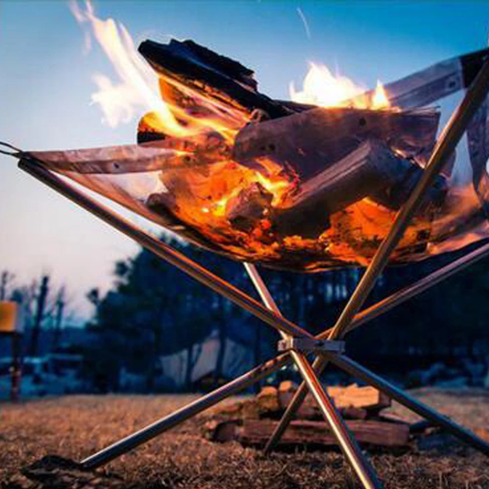 Stainless steel portable grill 304 Cooking mesh folding durable, suitable for outdoor barbecue, camping