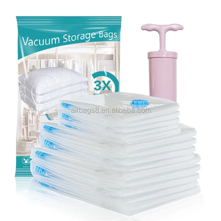 Reusable Vacuum Compressed Bag For Clothes Storage Wholesale Airbaker Space Saver Vacuum Storage Bag