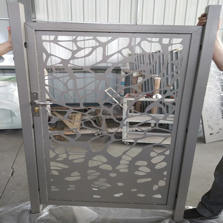 Высокое качество, декоративные алюминиевые частные садовые ворота, художественное ограждение, лазерная резка, перегородки для экрана комнаты