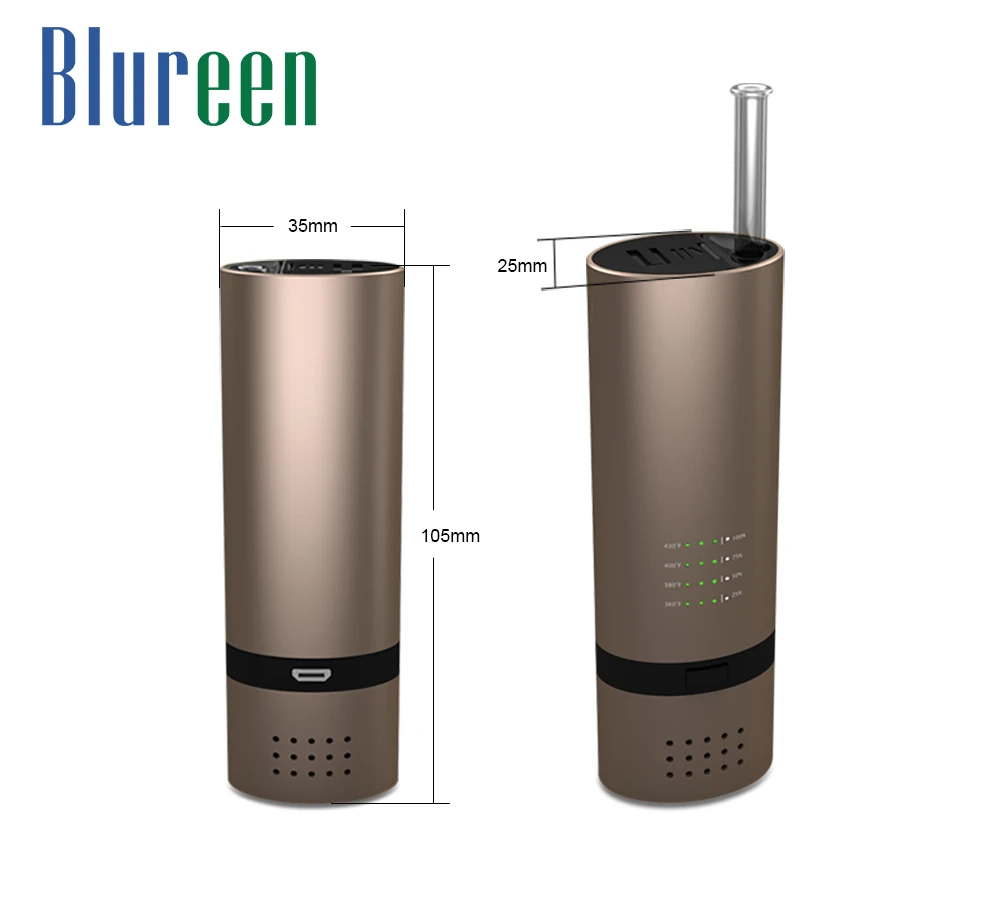 
Portable 18650 Battery Dry Herb Chamber Vaporizer 
