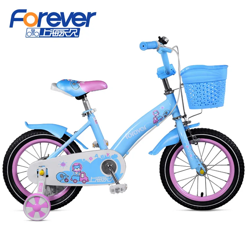 FOREVER High Carbon Steel 12 14 16 inch Pink Blue Cheap Bike for Kids Child Girl Children OEM style cheap baby bicycle