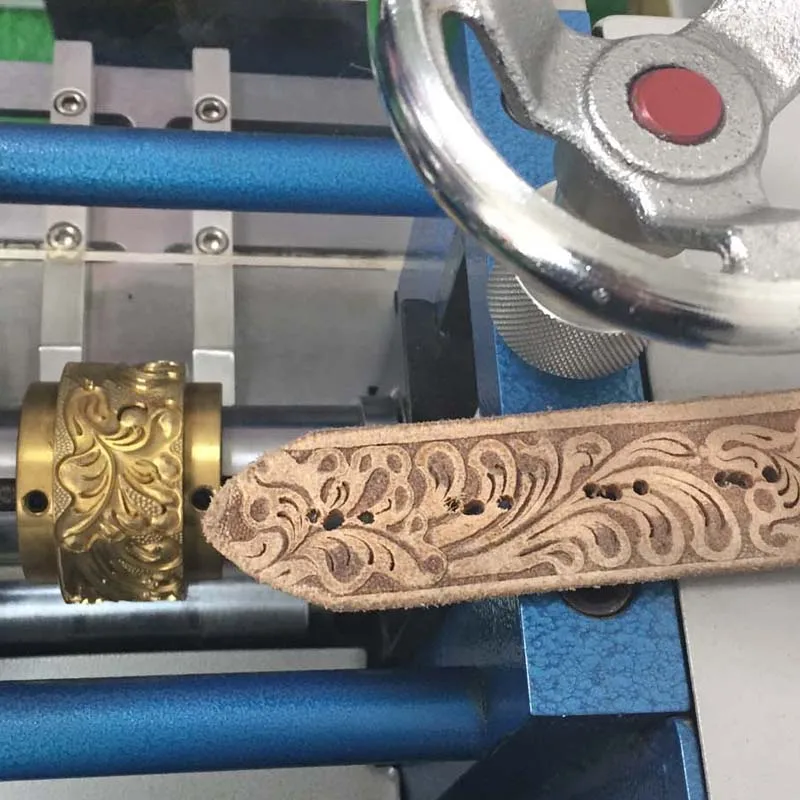 Hydraulic Leather Belt Roller Embossing Making Machine