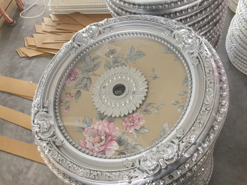 round designs PS plastic artistic ceiling