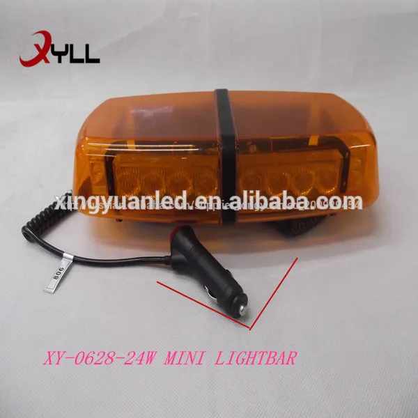 amber housing 12v constant voltage 24w mini power emergency luminous light flasher