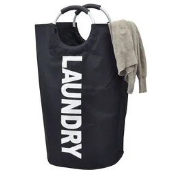 Hot Sale Laundry Wash Bag With Handmade Dirty Laundry Bag With Aluminum Handles