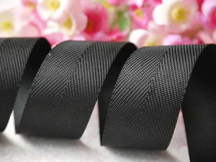 10-50mm Strap Nylon PP Polypropylene Webbing Black PP  Webbing Black