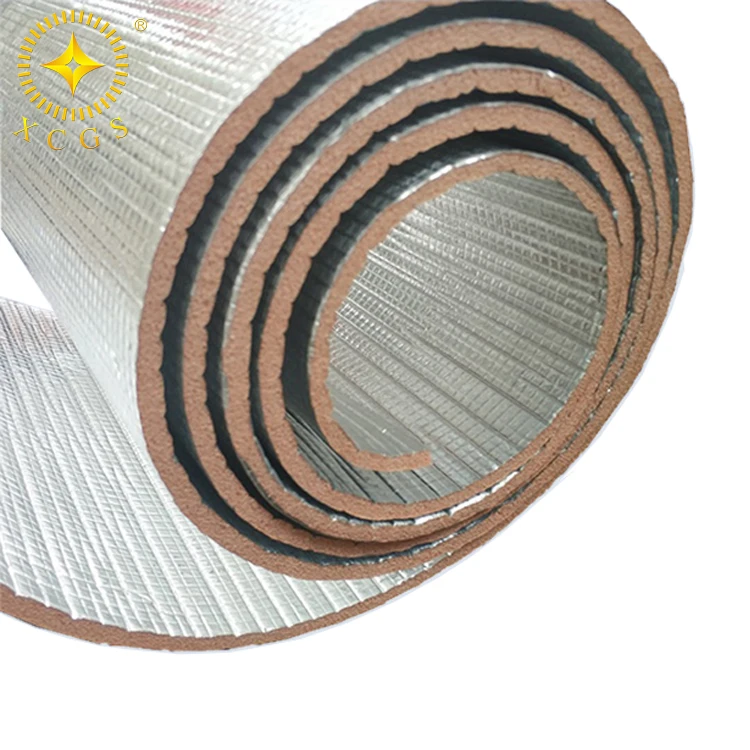Reinforce Resistance Aluminized Foil Backed EPE Foam Double Sided Foil Insulation Thermal Isolation Material
