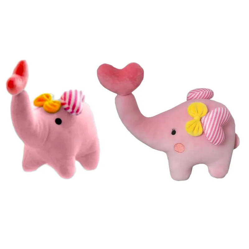 lovely promotion gifts soft animal stuffed colorful elephant soft pillow plush toys