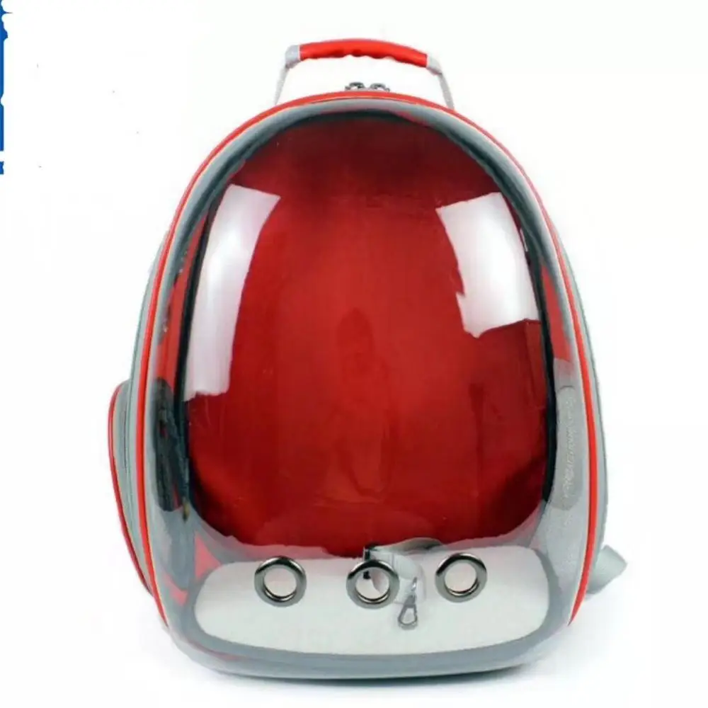 360 degree breathable capsule shaped pet bag , clear space cat bag