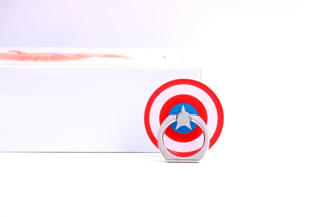 
mobile phone holder Stand Ring Cool Cartoon Superman Captain America Iron Man Holder 