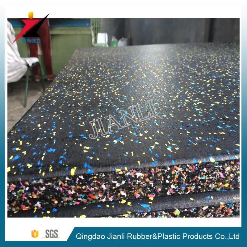 Cross training Equipment Noise Reduction Water Proof EPDM Gym Rubber Floor