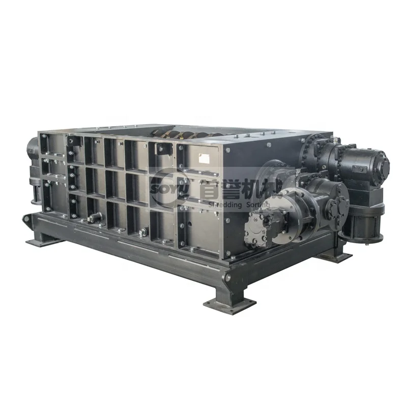 Four Shaft Shredder/Plastic/waste/metal/gass shredding machine