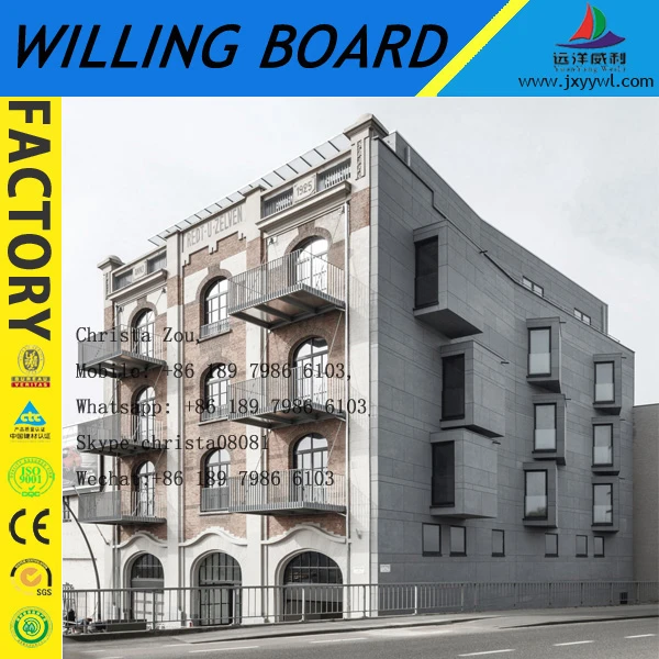 
high strength high density exterior fiber cement panel as good as Equitone 