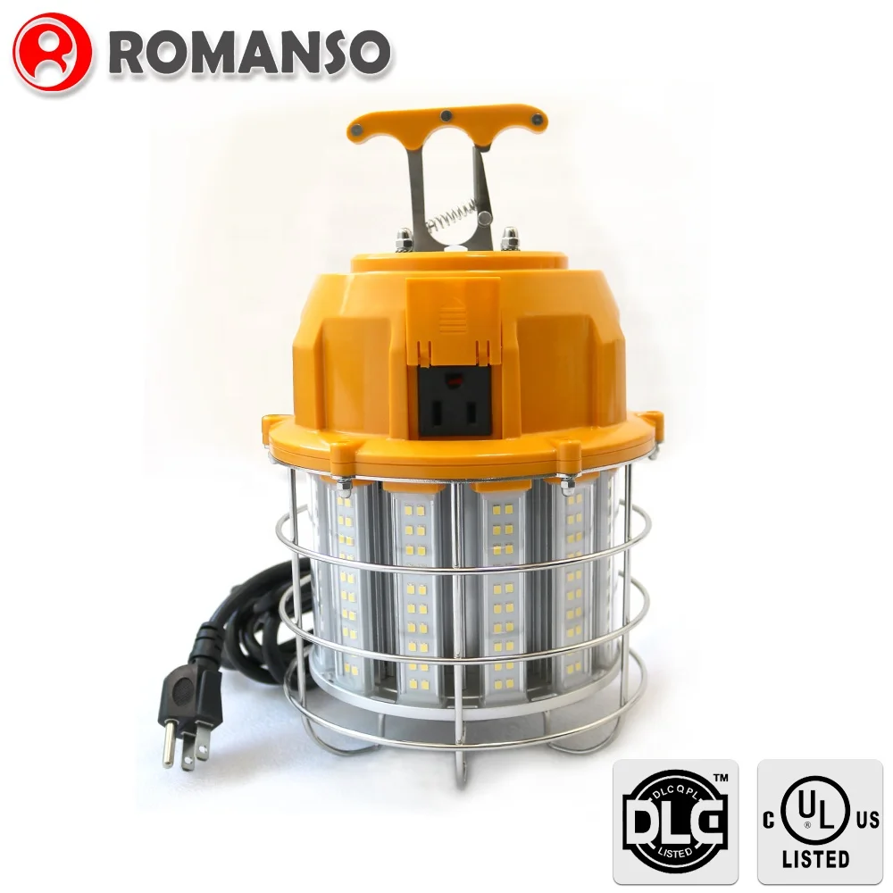 
5 Years Warranty Temporary Construction Lighting Strings, 60 Watt 100 Watt LED Temp Light 