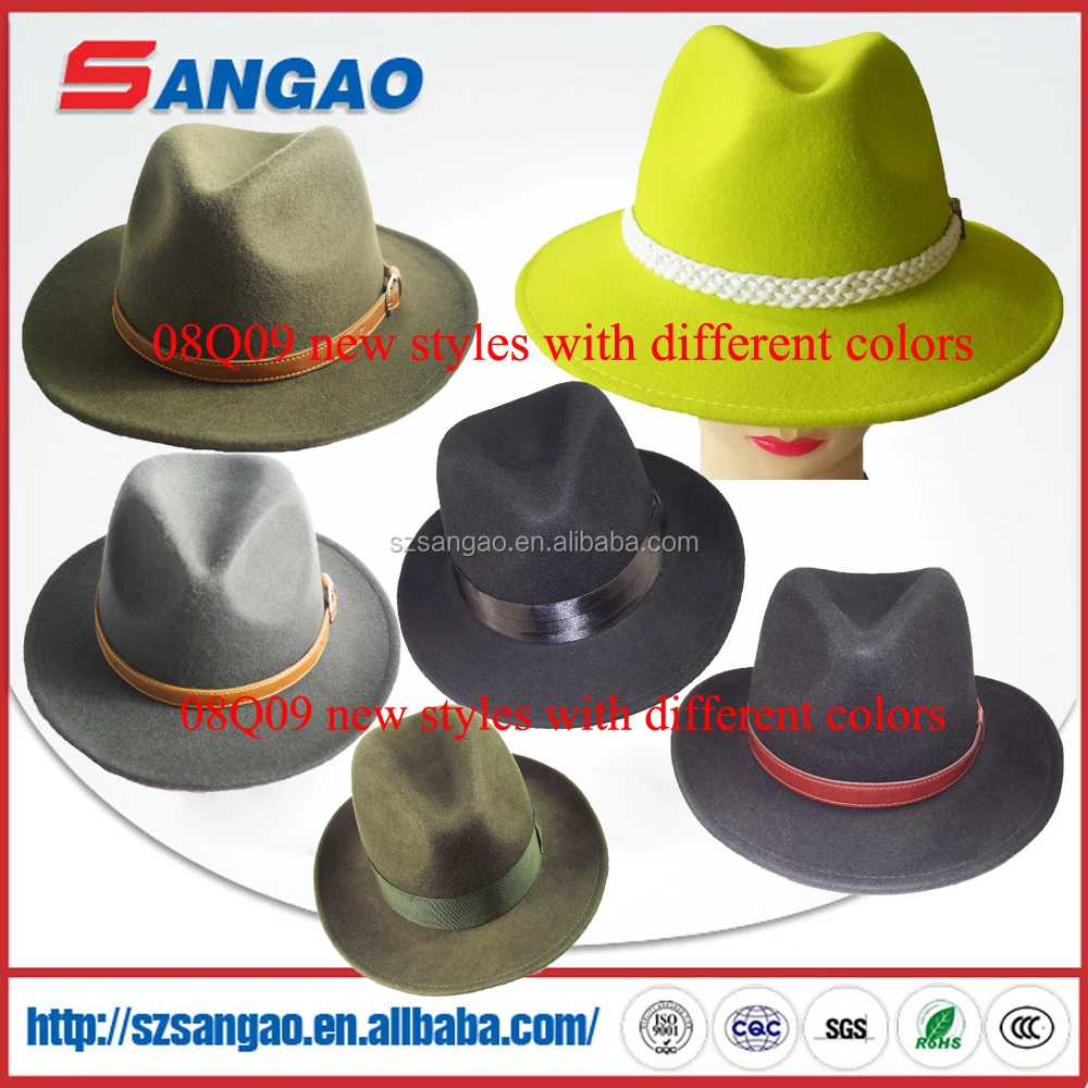 
wholesale Men wide brim fedora hat 