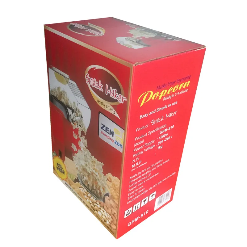 
Commercial home appliance 1200w electrical popcorn machine mini popcorn maker 