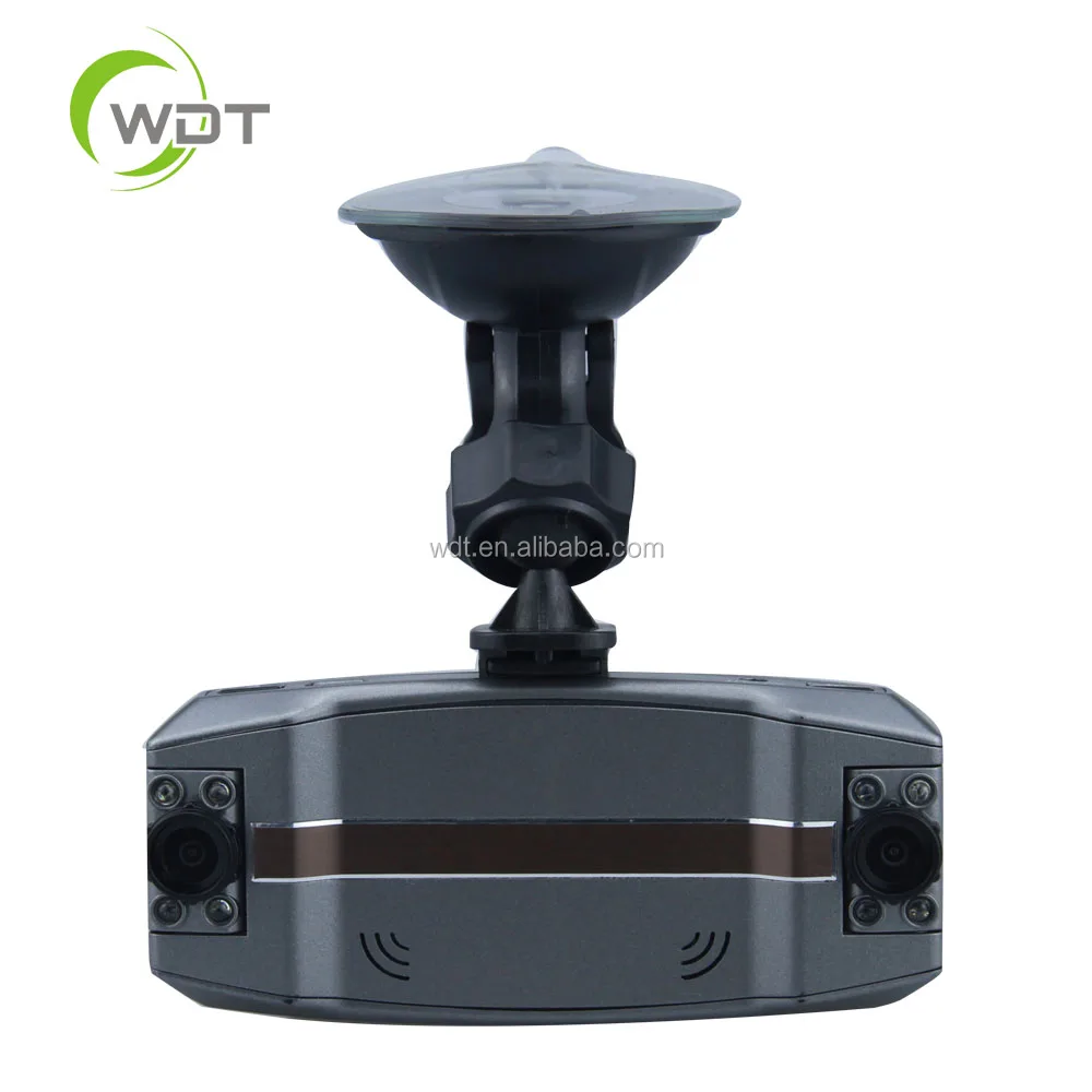 WDT Dual lens HD 1080P Dash Cam Car DVR 180 degree wide angle Dashboard Video Camera