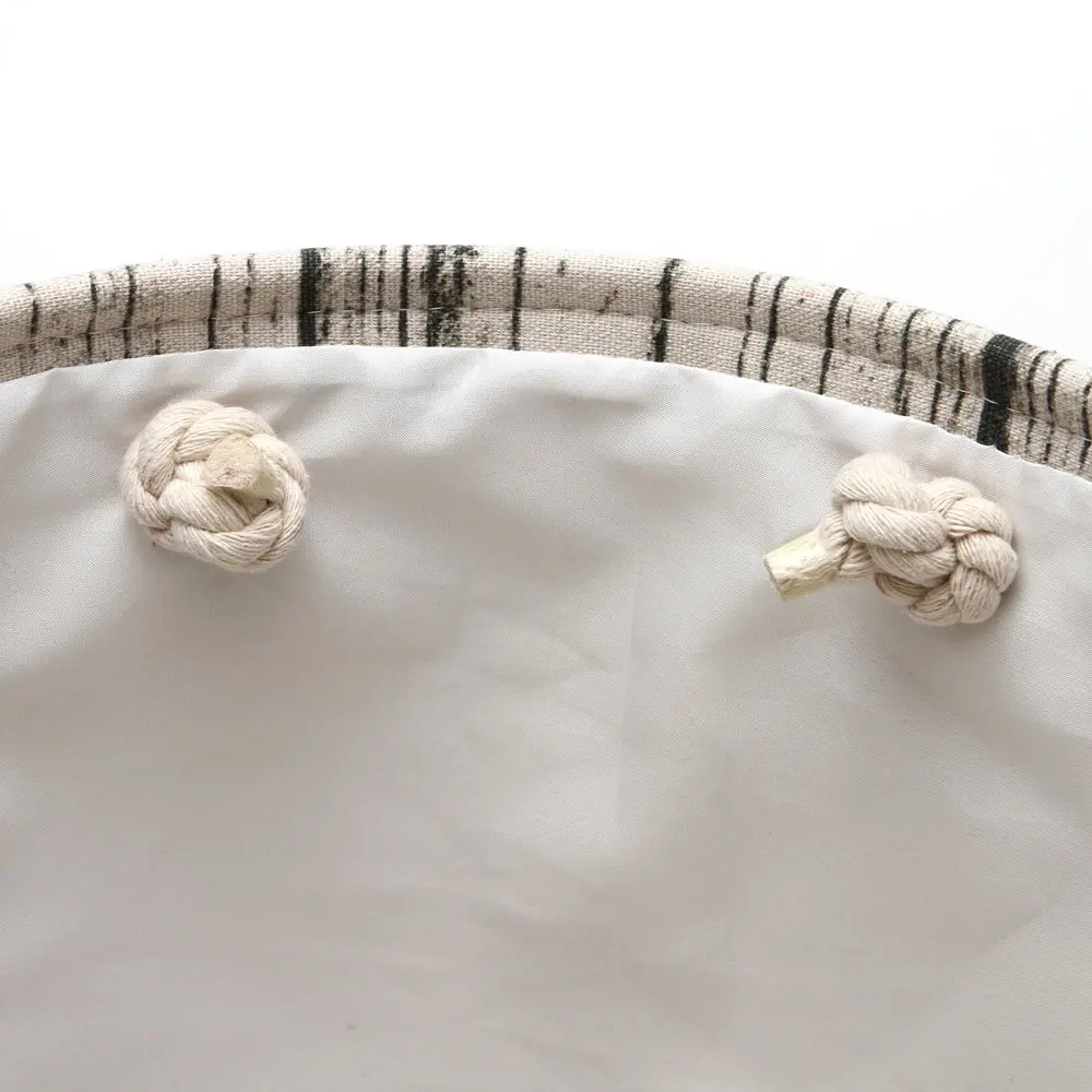 Large Laundry Hamper Bucket Waterproof Coating Storage Collapsible Fabric Laundry Hamper