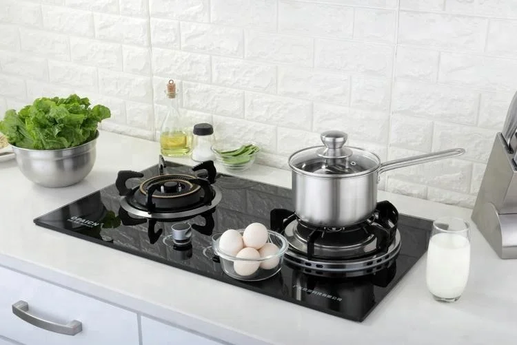 Wholesale kitchenware 304 stainless steel sauce pan with tempered glass lid and single handle