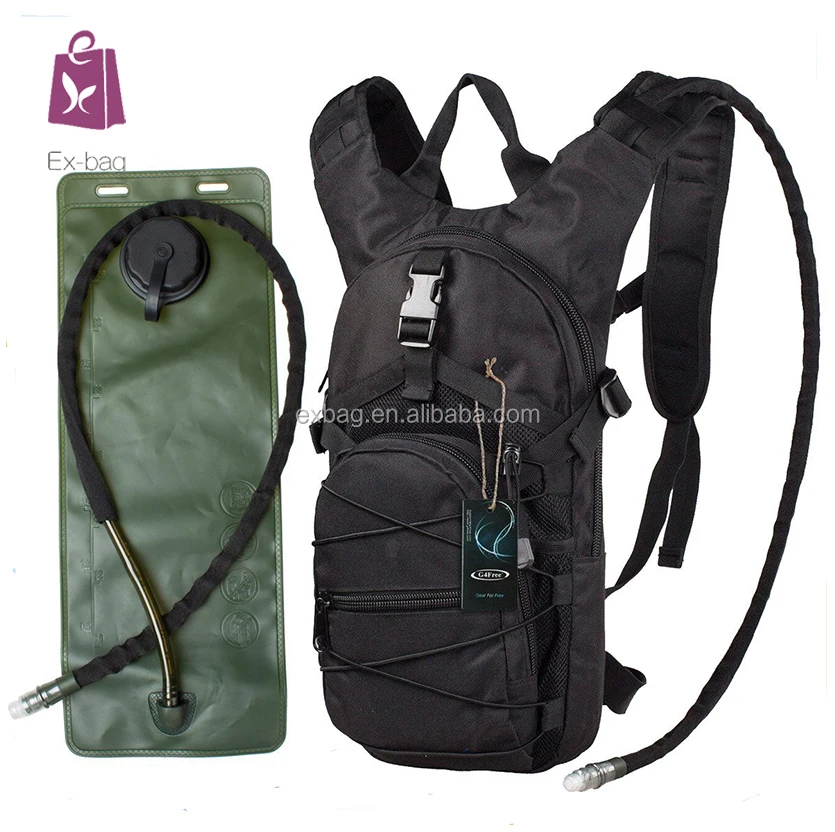 Hydration Backpack with 2L Water Bladder,Outdoor Pack for Running Camping Cycling Travel,Camo Rucksack for Men Women Kids