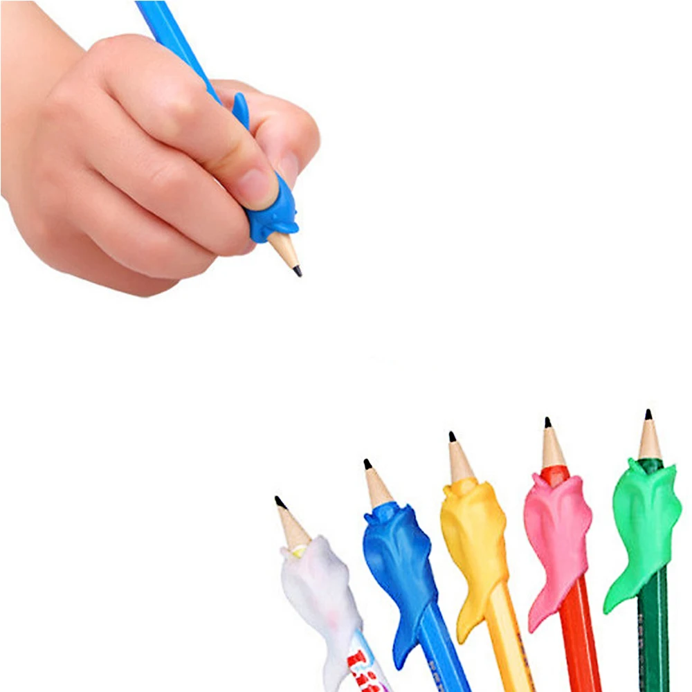 
Claw Preschool High Quality Candy 3pcs Silicone Set pencil silicone grip for kids handwriting rubber grips 