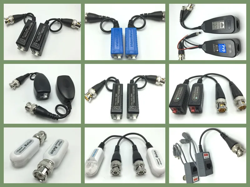 Video Balun for CCTV camera system with bnc