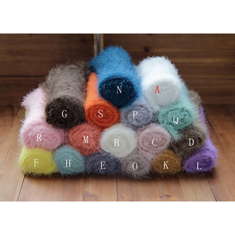 Newborn  stretch knit wrap Fuzzy Jersey wrap Layer photo props Baby soft swaddle blanket Sack Photography props
