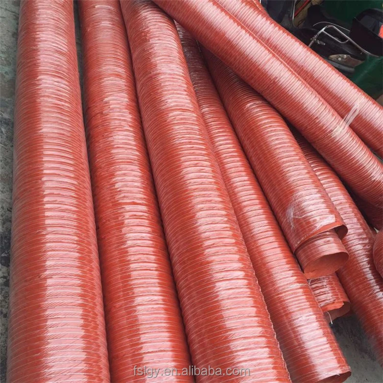 Hot Sell High temperature Red Silicone Fiberglass Duct From China Supplier