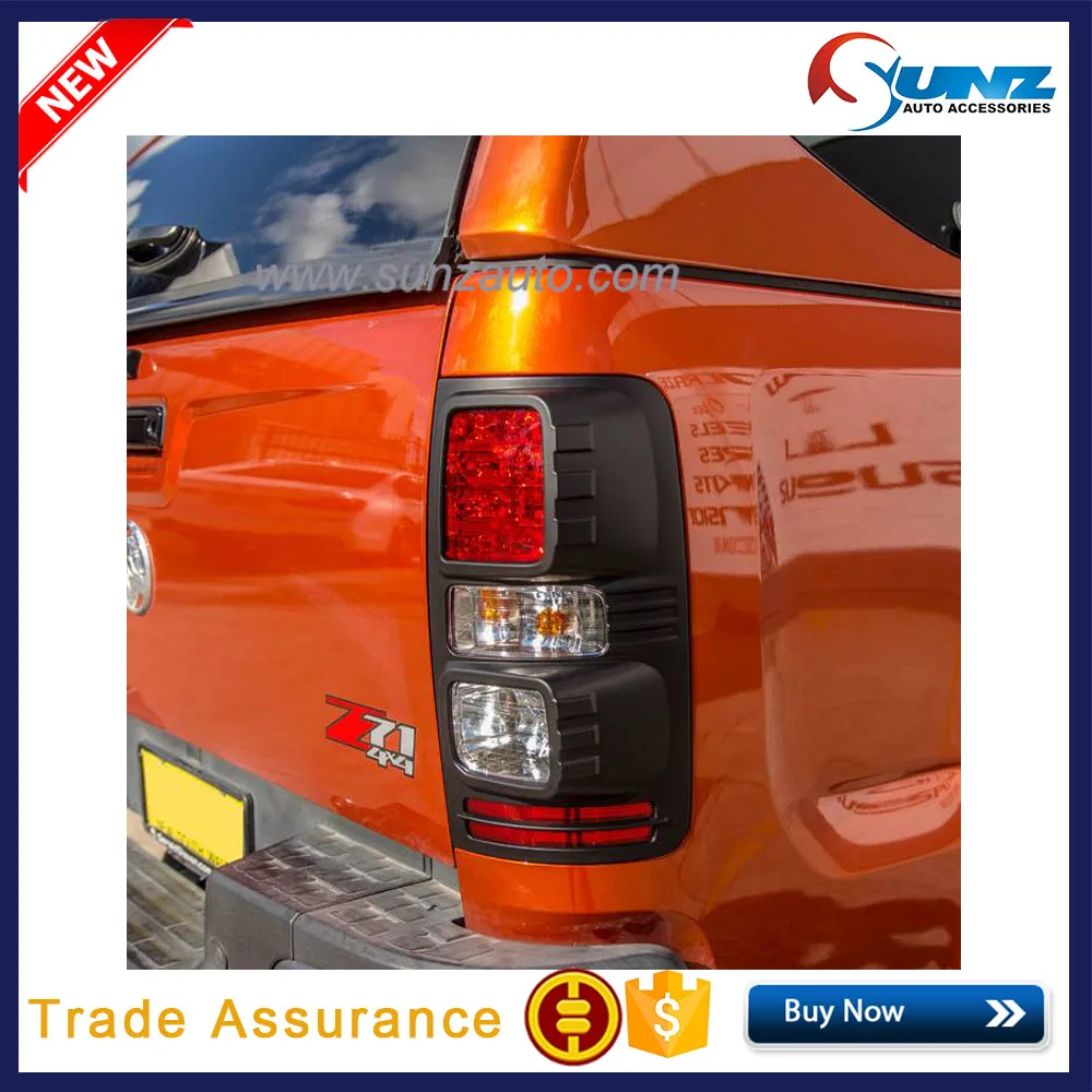 YCSUNZ Pickup Tail light Cover For Holden Colorado 2017 ABS Painting Matte Black Finish Auto Light Accessories