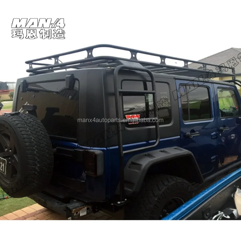 Aluminum alloy Steel Basket Car Roof rack/ Luggage Rack/ Roof Luggage Carrier For 2 door 08-16 JK Wrangler