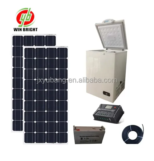 
100L Solar chest freezer deep freezer DC 12V 24V complete kit 