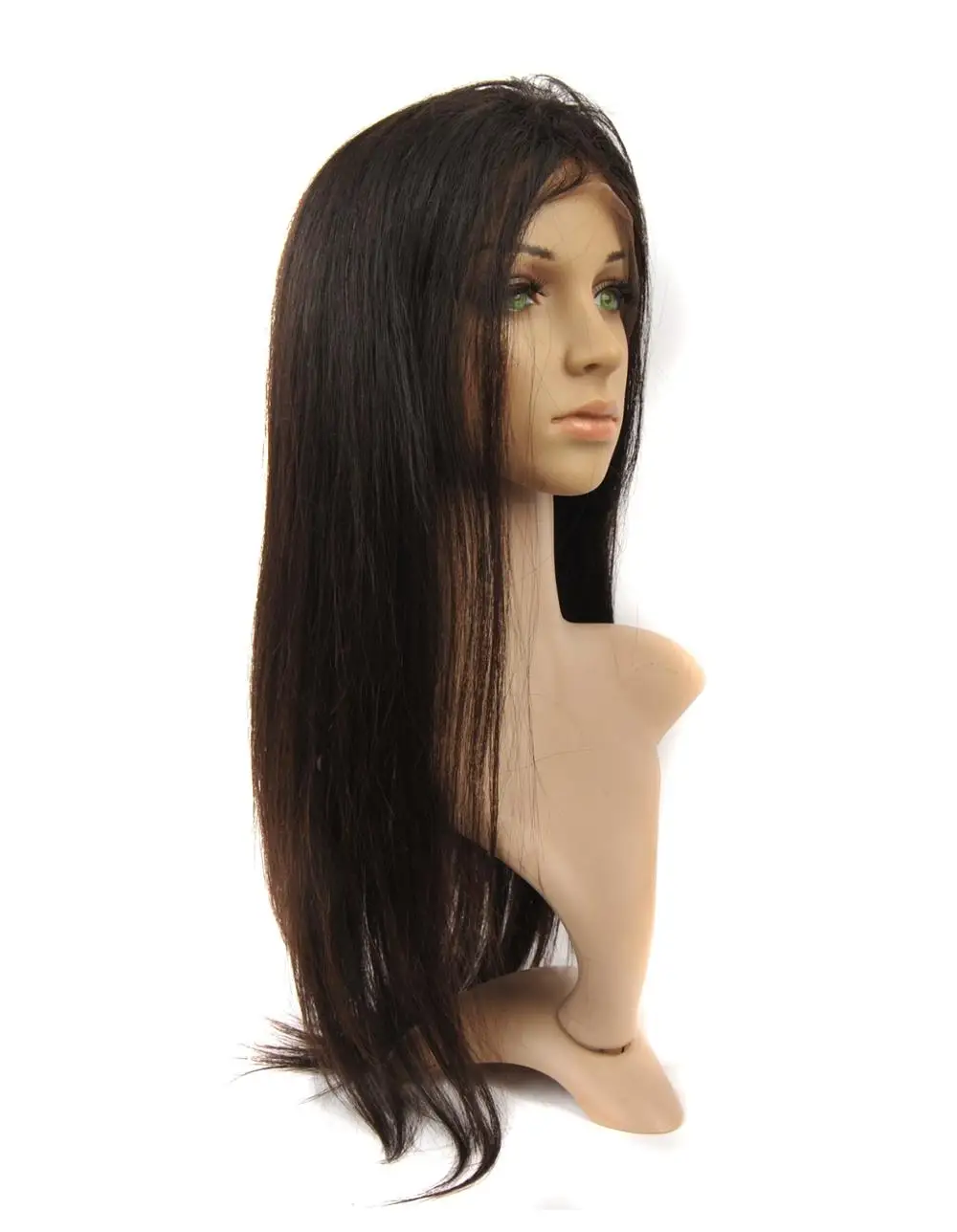 
 Необработанные натуральные светло-коричневые волосы, связанные вручную, полностью кружевные шелковые парики для женщин, Кошерные еврейские  