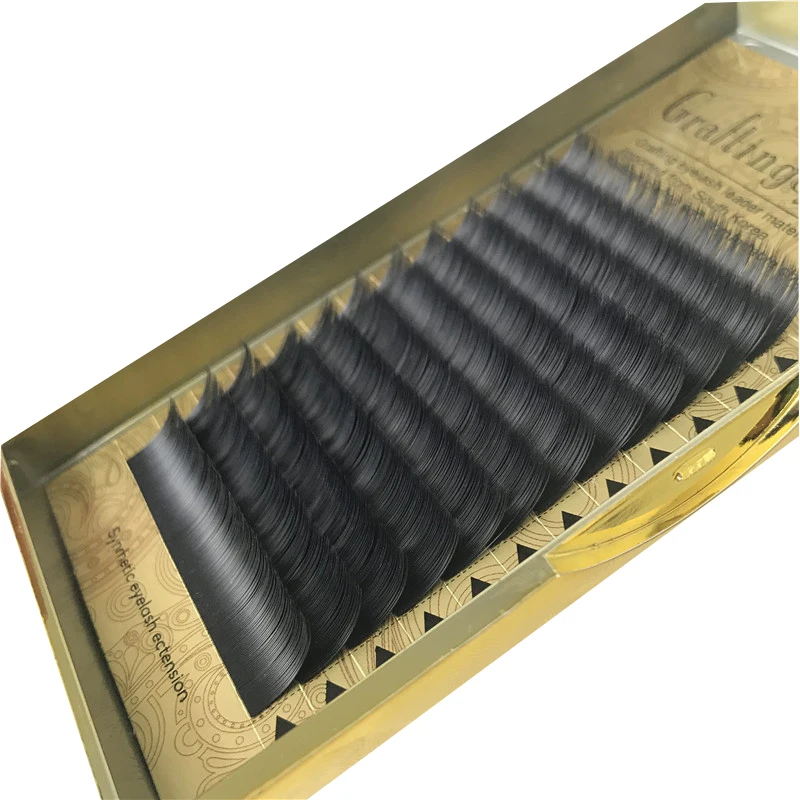 
Custom eyelash packaging box mink eyelash extension split tips Ellipse /Flat silk lash trays 