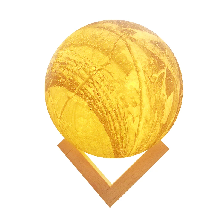3D Night light 8cm gift lunar LED night light 3D moon lamp