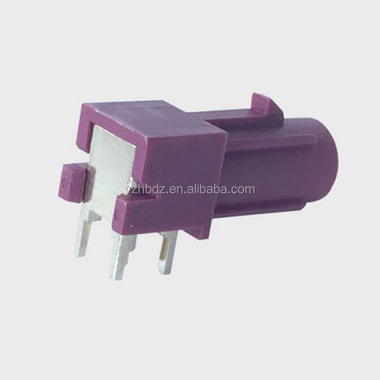 
HongBo Hot Selling Car Connector FAKRA SMB D Male Connector Fakra HSD Mounting Connector For PCB 